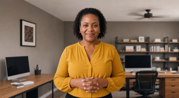 Simone, AI avatar presenter